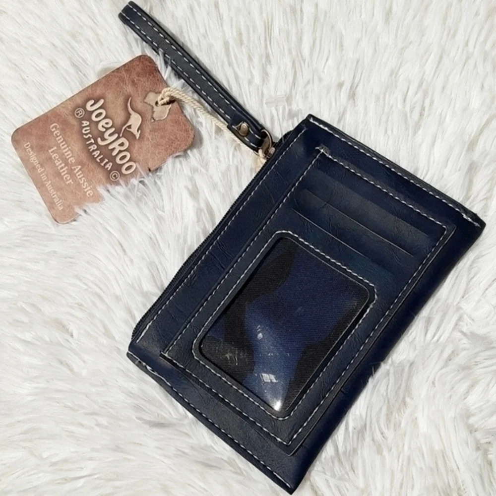 JOEY ROO LEATHER I.D./ESSENTIALS WRISTLET WALLET
